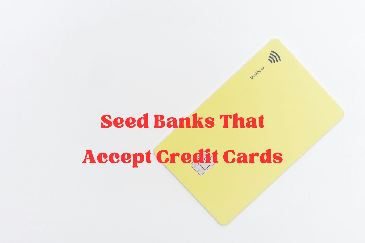 Seed Banks That Accept Credit Cards